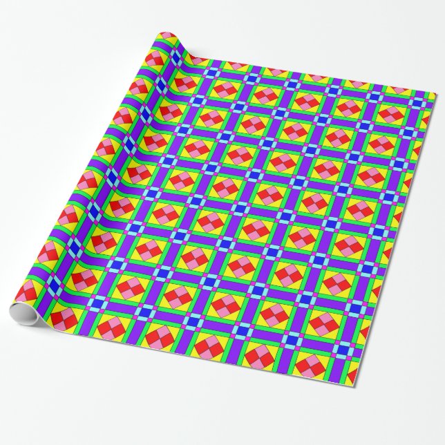 Farbiges Chaos 16 Geschenkpapier (Ungerollt)