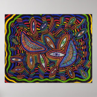 Farbiges Chaos Poster