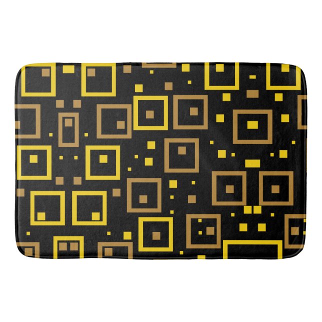 Farbiges Chaos: Random Color Splashes Badematte (Vorderseite)