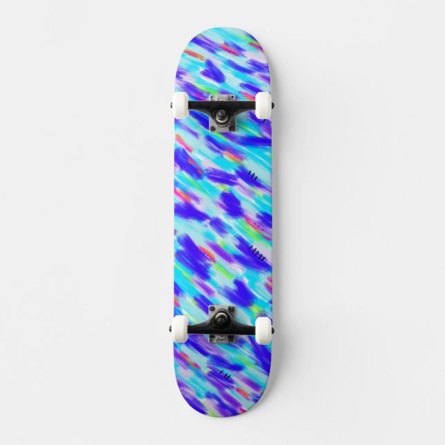 Farbiges Chaos-Skateboard Skateboard (Vorderseite)