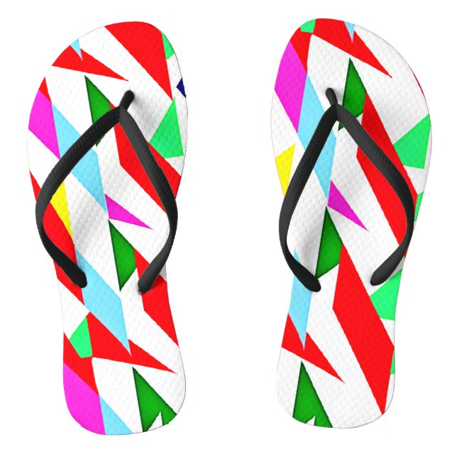 Farbiges Chromatisches Muster Flip Flops (Fußbett)