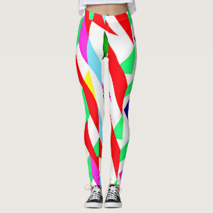Farbiges Chromatisches Muster Leggings