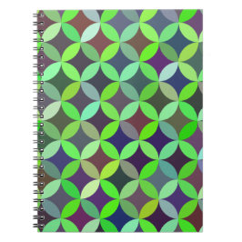 Farbiges Circle Star Quilt Muster Notizblock