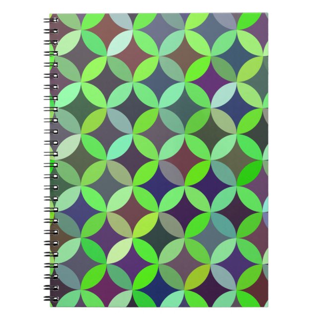 Farbiges Circle Star Quilt Muster Notizblock (Vorderseite)