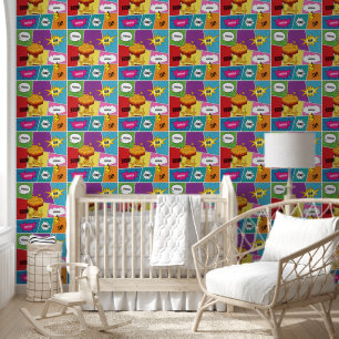 Farbiges Comic Personalisierter Name Pop Art Tapete