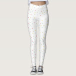 Farbiges Confetti Dots Muster Leggings<br><div class="desc">Ein lustiges, festliches und spielerisches Spiel mit moderner Typografie mit bunten Konfetti-Dots-Muster. Dies ist ein Teil der Ferienkollektion "Ho Ho Colorful Confetti Dots". Ergänzende Artikel sind verfügbar.</div>