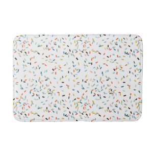 Farbiges Confetti Fall Pattern Badematte