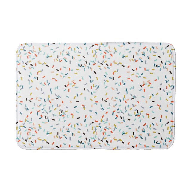 Farbiges Confetti Fall Pattern Badematte (Vorderseite)