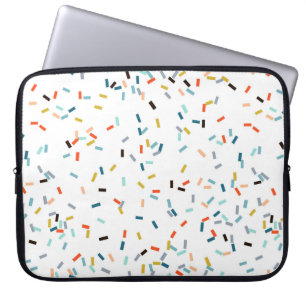 Farbiges Confetti Fall Pattern Laptopschutzhülle