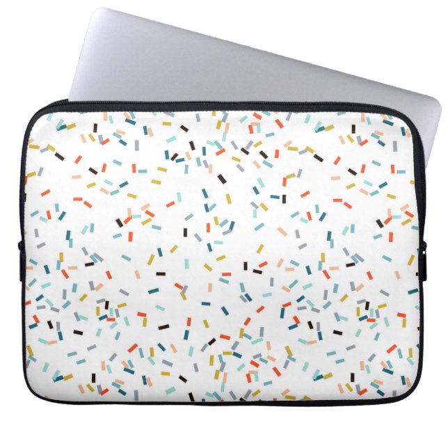 Farbiges Confetti Fall Pattern Laptopschutzhülle (Vorderseite)