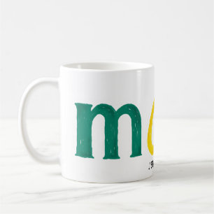 farbiges Crayon Text MAMA Geschenk Kaffeetasse