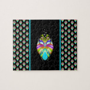 Farbiges Cyan und schwarzes Owl