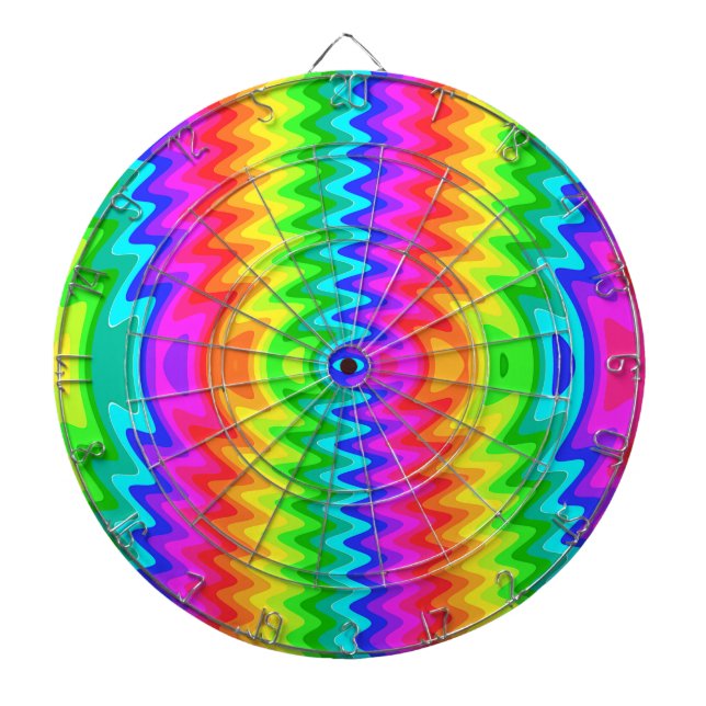 Farbiges Dart Board Dartscheibe (vorne)