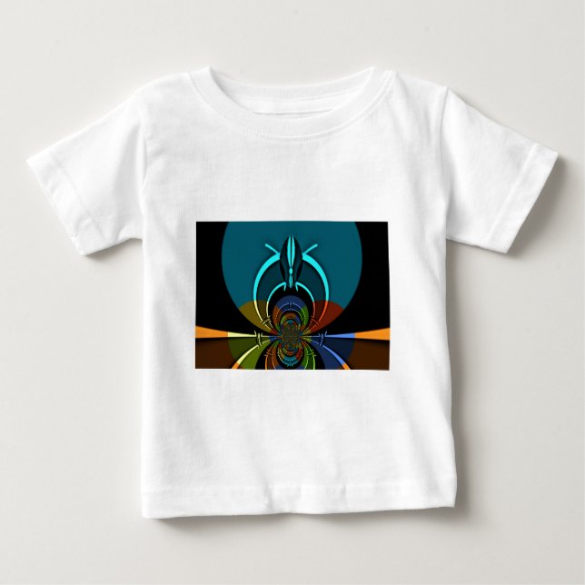 Farbiges Design des Maasai Shield Baby T-shirt (Vorderseite)