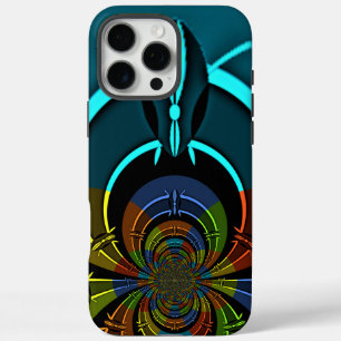 Farbiges Design des Maasai Shield iPhone 16 Pro Max Hülle