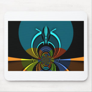 Farbiges Design des Maasai Shield Mousepad