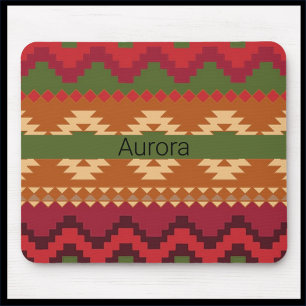 Farbiges Design im Südwesten von Aztec Mousepad