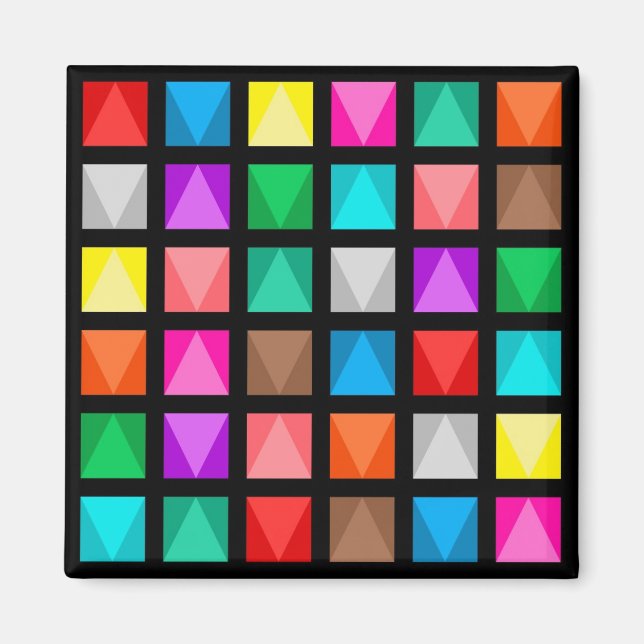 Farbiges Design Magnet (Vorne)