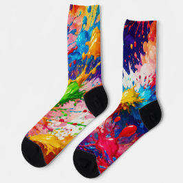 Farbiges Design von Nassfarben Socken