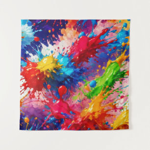 Farbiges Design von Nassfarben Wandteppich