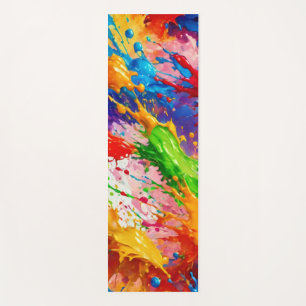 Farbiges Design von Nassfarben Yogamatte