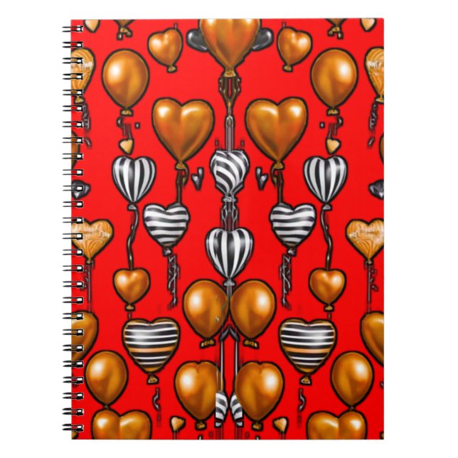 Farbiges Digital 3D Design Classic Notebook - Perf Notizblock (Vorderseite)