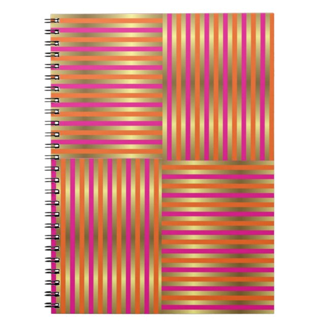Farbiges Digital 3D Design Classic Notebook - Perf Notizblock (Vorderseite)