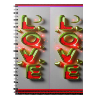 Farbiges Digital 3D Design Classic Notebook - Perf Notizblock