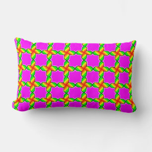 Farbiges Digitaldesign Stützkissen 33 cm x 53 cm - Lendenkissen