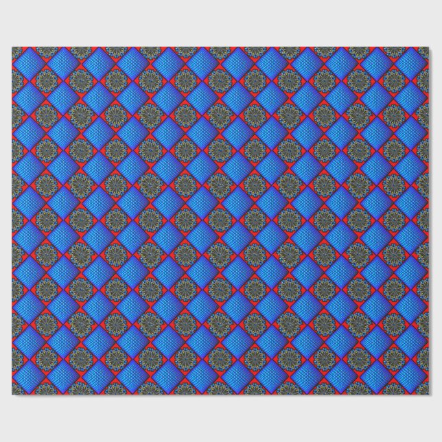 Farbiges digitales 3D-Designmatte-Umschlagpapier - Geschenkpapier (Flach)