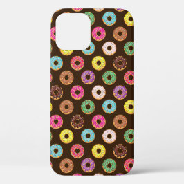 Farbiges Donut Muster in Schokolade Case-Mate iPhone Hülle