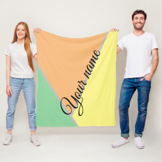 Farbiges Dreiecksmuster der 1970er Jahre | Moderne Fleecedecke