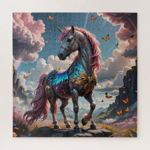 Farbiges Einhornpuzzle