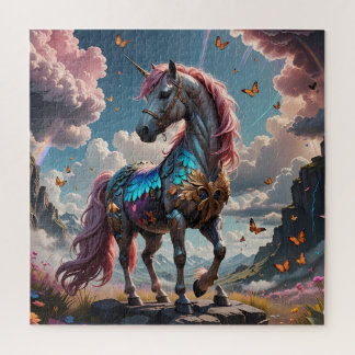 Farbiges Einhornpuzzle