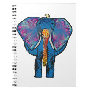 Farbiges Elefantennotebook Notizblock