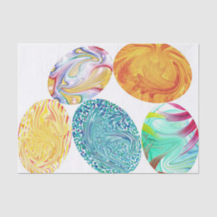 Farbiges elegantes Ostereierpapier Seidenpapier