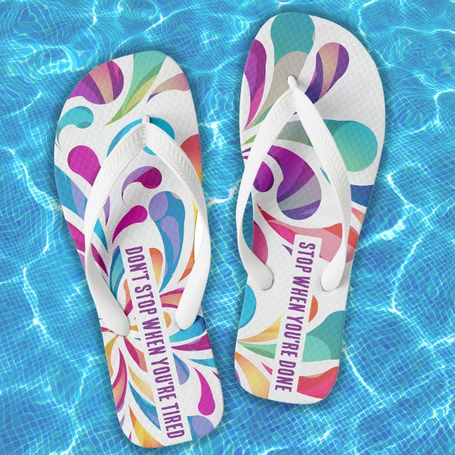 Farbiges Fallmuster | Motivationsangebot Flip Flops (Von Creator hochgeladen)