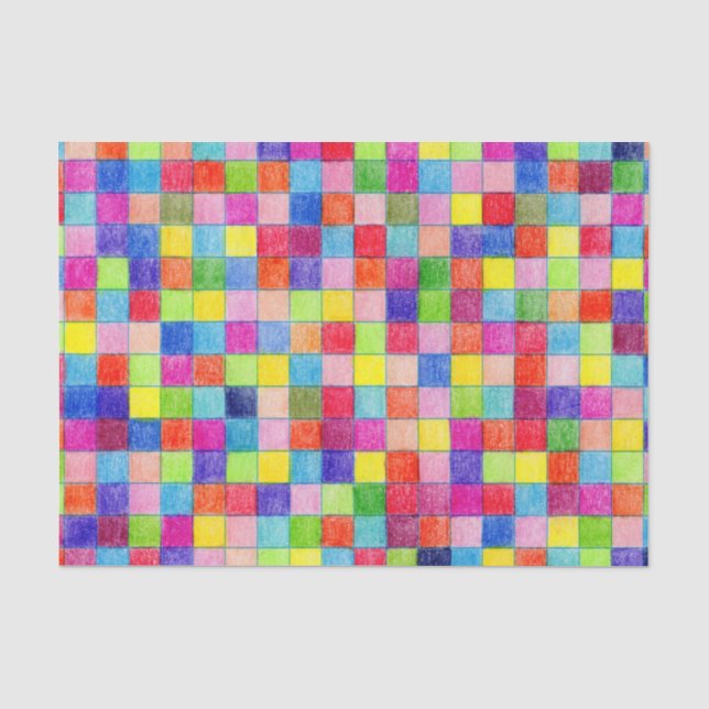 Farbiges Farbdruckpapier für die Papierquadrate de Seidenpapier (Vorderseite)