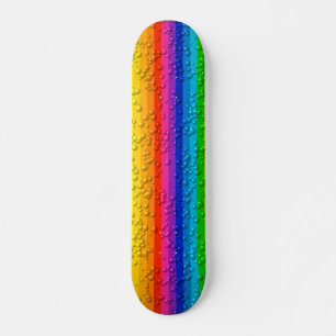 Farbiges Farbrad Wassertropfen Skateboard