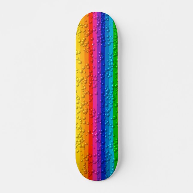Farbiges Farbrad Wassertropfen Skateboard (Vorne)