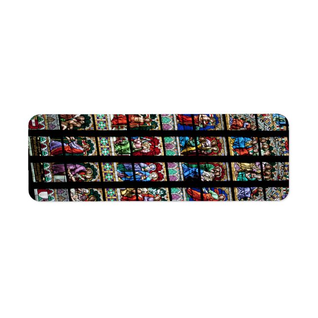 Farbiges Fenster aus festem Glas (Vorne)