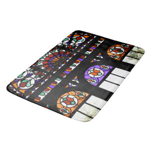 Farbiges festes Glas Badematte