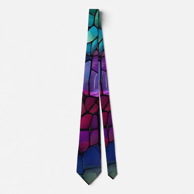 Farbiges festes Glas, lebhaft Krawatte (Vorderseite)