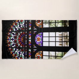 Farbiges festes Glas Strandtuch