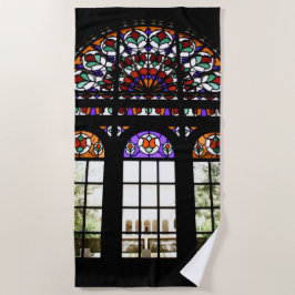 Farbiges festes Glas Strandtuch