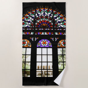 Farbiges festes Glas Strandtuch