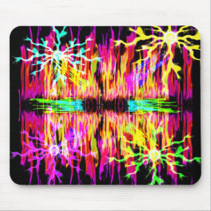 Farbiges Feuer und Sparks Mousepad