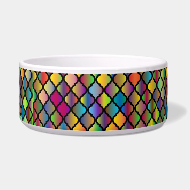 Farbiges Fliesendesign Napf (Vorderseite)