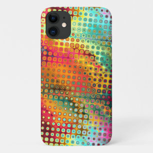 Farbiges, flüssiges Mikroelement Abstraktes Muster Case-Mate iPhone Hülle