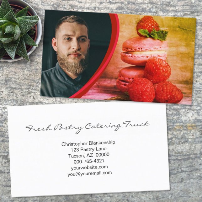 Farbiges Foto für das Baker-Patisserie Visitenkarte (Von Creator hochgeladen)